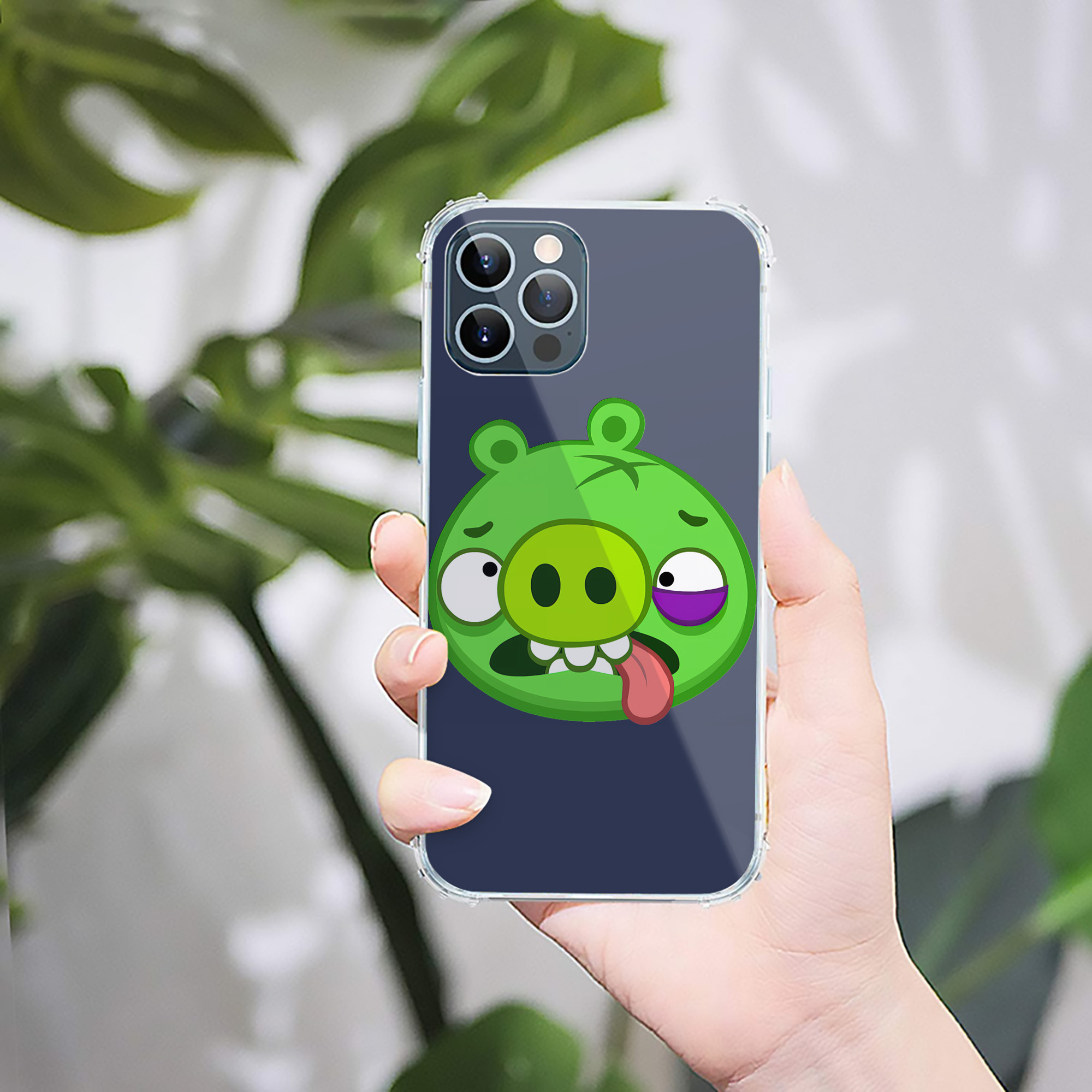 （画像用） Angry Birds アングリーバード 【iPhone 12シリーズ対応】透明スマホケース（クリアソフトケース）